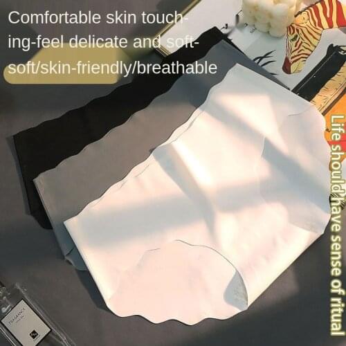 MiiOW Underwear Female Ice Silk Pure Cotton Crotch Antibacterial Student Korean Girl Sexy Large Size Seamless Adult Panties