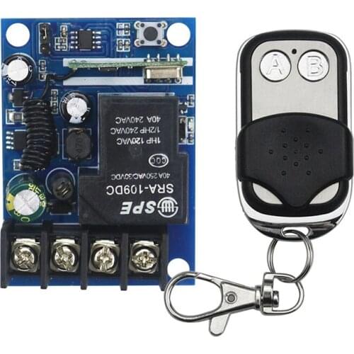 New DC12--48V 12V 24V 36V 48V 1CH 10A RF Wireless Remote Control Switch System teleswitch 1pcs(JRL-15)Transmitter + 1 *Receiver