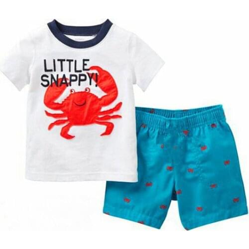 New Childen Pyjamas Girls Night Wear Infantil Pajamas Summer Toddler Boy Sleepwear Pijama Kids Short Sleeve Homewear Clothes