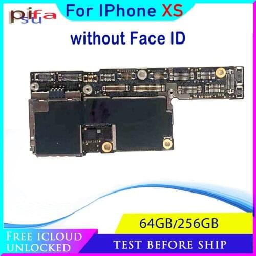 Original for iPhone XS motherboard Free iCloud for iphone xs Mainboard 64GB 256GB with IOS System Logic board NO FACE ID Plate