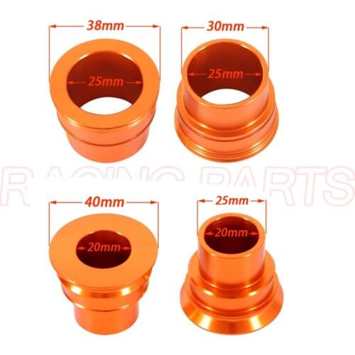 Motorcycle Front and Rear Hub Bushings Wheel Fixing Gaskets for KTM 125 150 200 525 SX SXF XCF EXC EXCF XCW 2003-2015