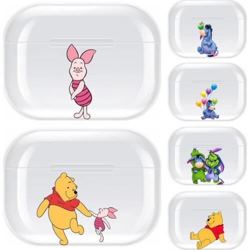 Eeyore Transparent TPU Case For Airpods Pro 3 Case Silicone Headphone Accessories Air Pods 3 Apple Protective