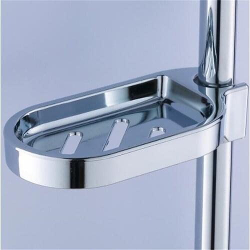 Silver Soap Dish Shower Rail Slide Soap Plates Adjustable Sprinkler Holder Bathroom Soap Holder For Bathroom New Soap Box