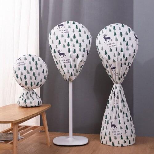 Nordic Cotton And Linen Electric Fan Dust Cover All-inclusive Floor-standing Household Vertical Floor Fan Cover Dust-proof