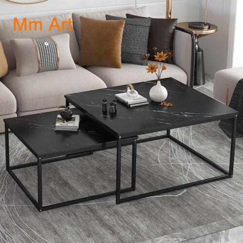 Modern Simple Coffee Table Living Room Home Modern Light Luxury Creative Rectangle Tea Table Folding