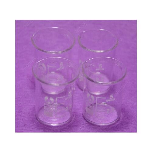 5mL Glass Beaker,4pcs/lot,Low Form Beaker,Quality Item,Lab Glassware