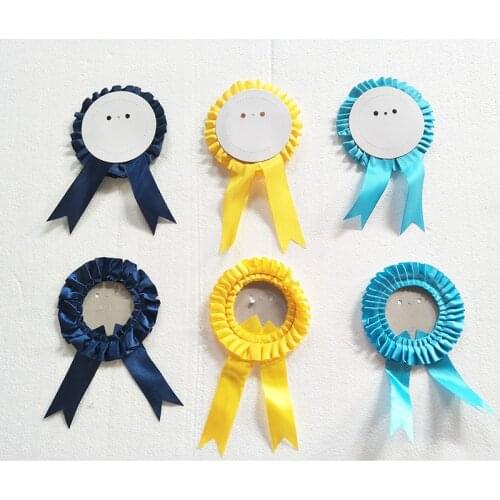 Clearance 3" 75mm 50 Sets Paper back Rosette without Pin Badge Button Supply Materials for NEW Professional Badge Button Maker