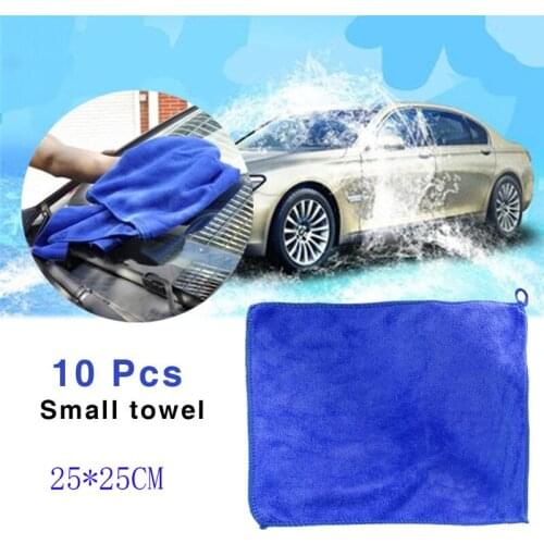10 Pcs Microfiber Car Cleaning Towel Automobile Motorcycle Washing Glass Household Cleaning Wash Microfiber Towel Car Acessories