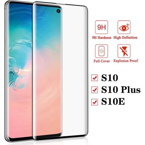 3D Curved Protective Glass for Samsung Galaxy S10 Plus S10E Screen Protector for Galaxy10 s10e s 10plus Full Cover Tempered Glas
