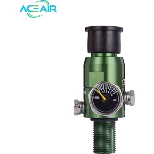 4500PSI HPA Air Tank Regulator Valve Output Pressure 1800PSI M18*1.5 GREEN
