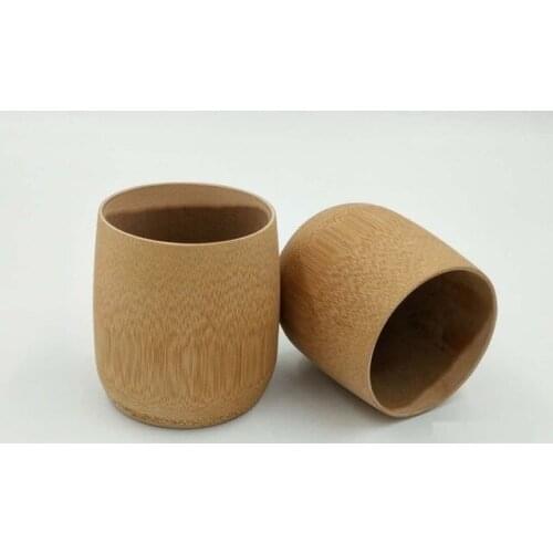 50pcs Carbonized Bamboo Cup Kung Fu Tea Accessories Handmade Natural Retro Styling Crafts Tea Cups lin5065