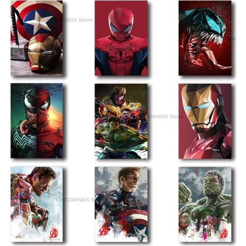 5d Diy Diamond Painting Marvel Avengers Superhero Figure Venom Movie Diamond Mosaic Embroidery Cross Stitch Art Home Decor Gift