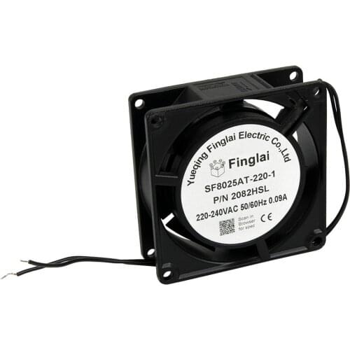 8025 SF8025AT 80mm 8cm AC 220V 110V axial flow fan / radiator fan fit to intermittent work 22cm wire length 2082HSL