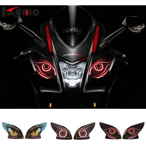 For Aprilia RSV4 2015 2016 2017 2018 Motorcycle Accessries 3D Front Fairing Headlight Sticker Guard Head light Stickers