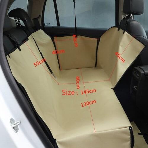 Dog Car Seat Carrier For Dogs Waterproof Oxford Mats For Traveling Protector Double Seat Pet Car Trunk Cushion Accessories