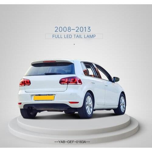 Car LED Taillight Assembly For Volkswagen Golf6/Mk6 2008-2013 Car Accessories Streamer Water Turn Signal Modified Signal Light