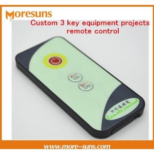 Free Ship 50pcs Custom 3 key equipment projects remote control/8m launch with C reference code Small infrared remote control