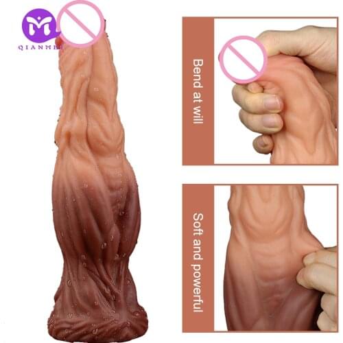 Large Penis Anal Plug Female Masturbation Dildo Soft Realistic Penis Huge Dick G-spot Masturbator Butt Plug Suction Cup Dildo