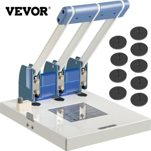 VEVOR 15mm-5mm Thick 3 Hole 150 Sheet Heavy Duty Paper Punch for Offices Schools Libraries And Printing Shops PV/PP Leather Etc
