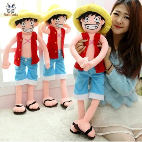 BOLAFYNIA Baby Kid Plush Toy for Christmas Birthday Gift Luffy Pirate king Children Plush Stuffed Toys