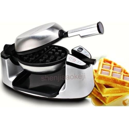Electric Kitchen household appliance 180 degree rotating pancake machine Muffin Meal Cake Waffle Stove Waffle machine 220v 1kw
