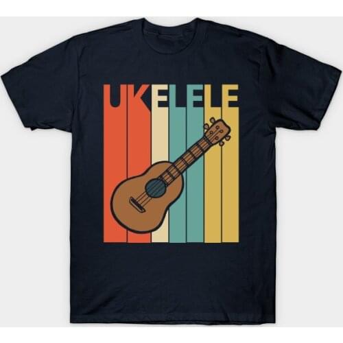Men t-shirt Vintage Retro Ukelele Gift Tshirt Women T Shirt Men Cotton Tees Streetwear Harajuku