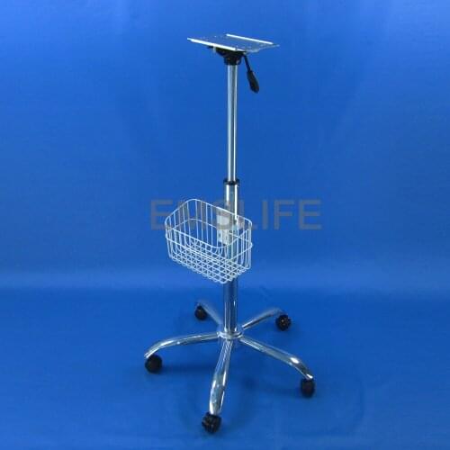 Medical trolley rolling monitor stand