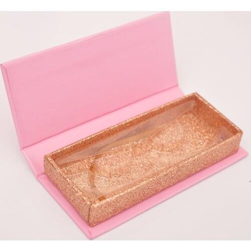 Wholesale false eyelash packaging box lash boxes packaging custom logo 3d mink lashes faux cils rectangle pink case bulk vendors