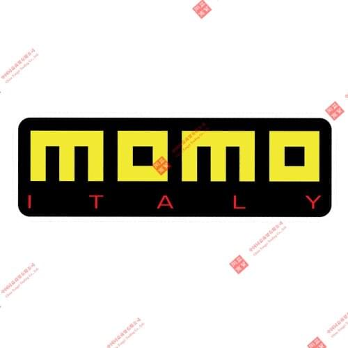 Funny Momo Logo Decal Sticker Full Color Die Cut Adhesive Laptop Car JDM Racing Italy Car Window Decorative Waterproof PVC