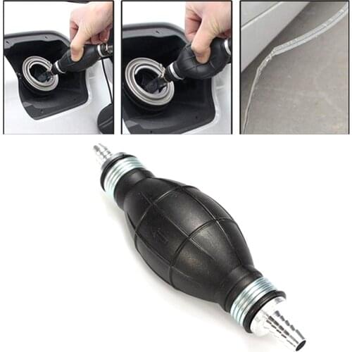 6mm LineBoat Marine Outboard Primer Fuel Pump Rubber & Aluminum Fuel Pump Hand Primer Bulb Gas Petrol Fuel Hand Pump For Car