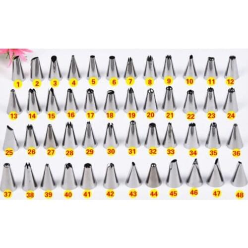New Qualified Cake Decorating 1Pcs/set Large Stainless steel Icing Piping Nozzles Pastry Tips Set Kitchen Accessories