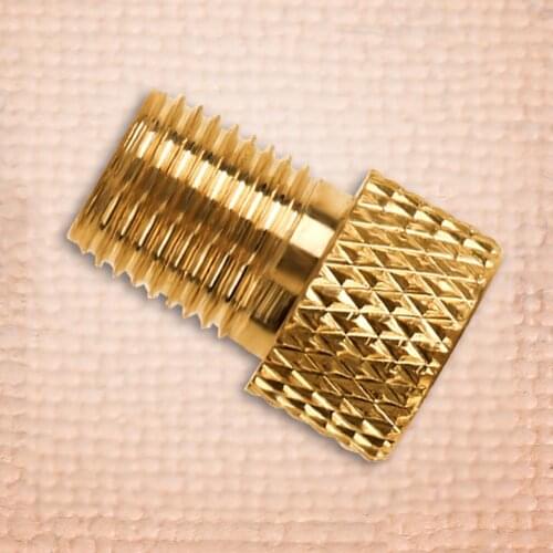 5pcs Copper Adaptor Bicycle Pump Tire Valve Connectors Copper Bike Air Valve Adaptor Connector Adapter bicycle repair accessory