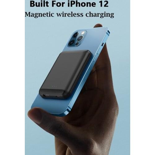 Travel Portable Wireless Powerbank Magnetic External Auxiliary Battery For Apple 12 Iphone Charger Mini Power Bank Accessories