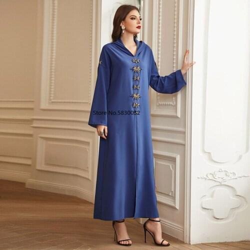 Ramadan Abaya Dubai Turkey Arabic Muslim Hijab Dress Kaftan Islam Dresses For Women Morocco Vestido Robe Longue Djellaba Femme