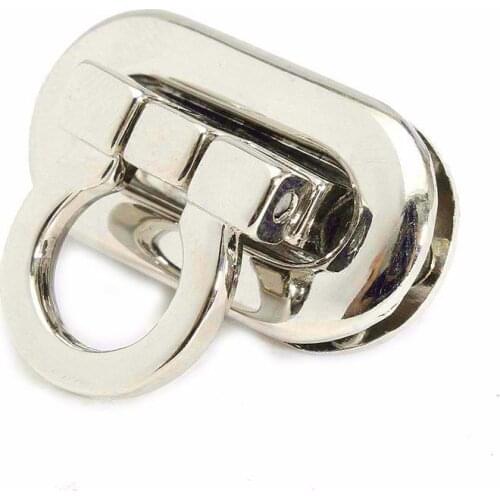 Silver Women Bag Accessories Alloy Buckle Twist Turn For DIY Clasps Closure Lock Bag Snap Handbag Purse Button C4A4