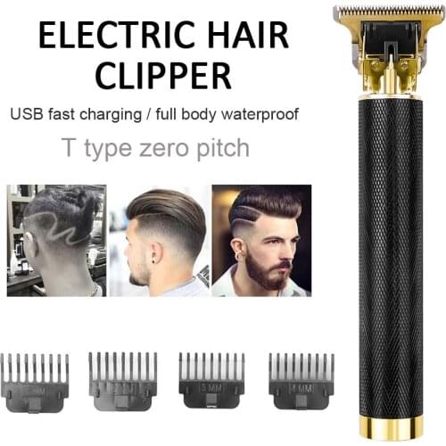 Hair Trimmer Electric Hair Clippers Professional 0Mm Cordless Beard Razor Trimmers Barber Haircut Cutter for Children and Men