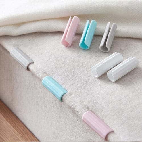 12pcs BedSheet Clips Plastic Slip-Resistant Clamp Quilt Bed Cover Grippers Fasteners Mattress Holder For Sheets Home Clothes Peg