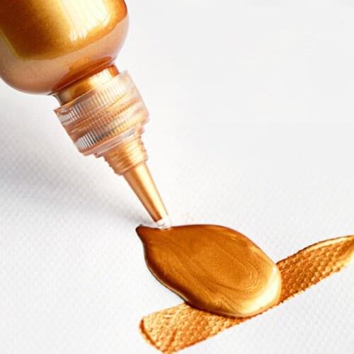 60ml Gold Paint Metallic Acrylic Paint Waterproof Not Faded DIY Painted Pigments