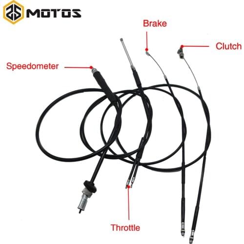 ZS MOTOS Ural CJ-K750 Retro Motorcycle Speedometer Brake Throttle Clutch Cable used at Ural M72 case For BMW R1 R12 R 71