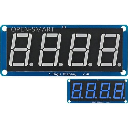 0.56" inch Decimal Point Blue LED 4-Digit Display Module 4 bits digital tube led display Board for Arduino