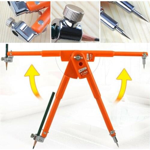1PC Carpenter Compasses Pencil Diameter Round Rules Home DIY Adjustable Woodworking Marking Scribing Hand Tools