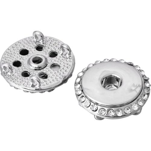 10pcs/lot Snap Jewelry 18MM Snap Buttons Fittings to Make DIY Snap Bracelet Bangles by yourself ZM032