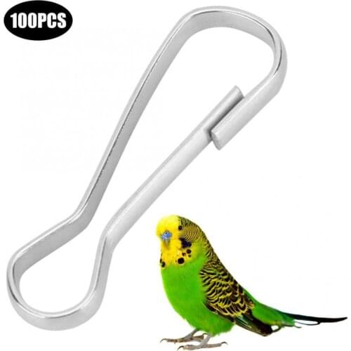 100PCS High Quality Metal Thicken Durable Bird Accessories Hooks Parrots Cage Supplies