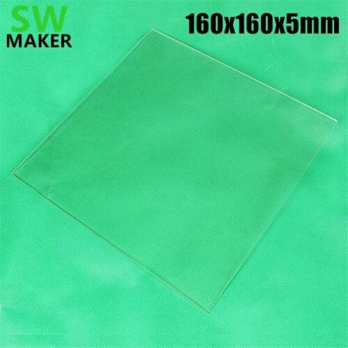 160x160x5mm 3D Printer Borosilicate Glass plate Build Plate thickness 5mm 3D Printer parts