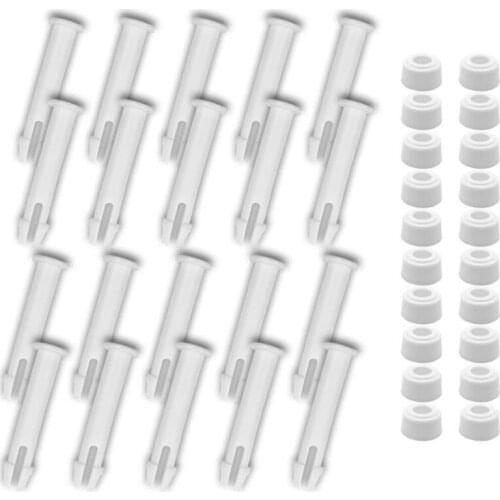 20 PCS Plastic Pool Joint Pins & 20 PCS Rubber Seals for Intex-Swimming Pool Parts for 13 -24inch Metal Frame,2.36 inch
