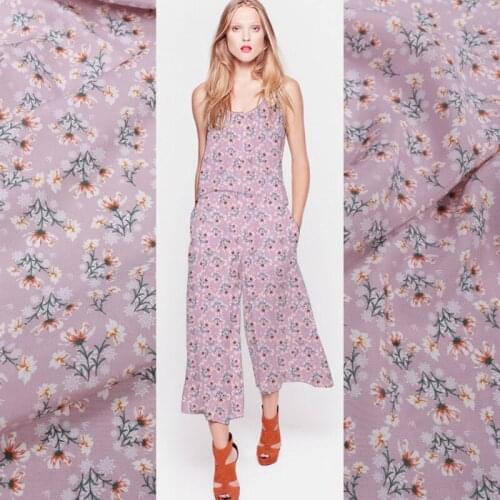 50x114cm printed natural 100% mulberry silk crepe de chine fabric 16mm soft fashion clothing dress shirt fabric for sewing cloth