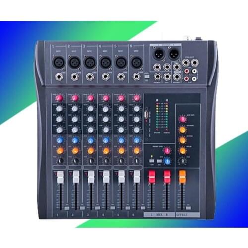 CT80S Professional Audio Mixer 8 Channels Mezcladora De DJ USB