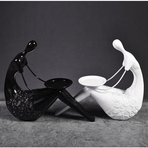 Abstract Character Bookend Ornaments Home Decoration Candlestick Figurines Creative Sculpture Resin Crafts Candle Holder Decor