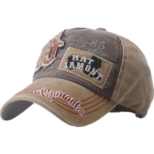 Snapback Mens Washed Cotton Baseball Caps Vintage Womens Graffiti Embroidery Patch Cap Male Cowboy Hat Sport Gorros Sun Hats