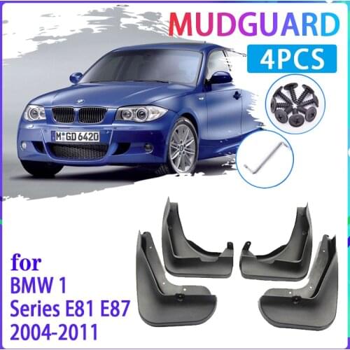Car Mud Flaps for BMW 1 Series E81 E87 2004~2011 2005 2006 2007 2008 Mudguard Splash Guards Fender Mudflaps Auto Accessories